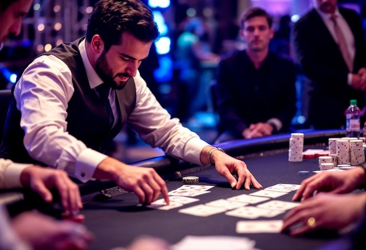 Aplikasi boswin77 menampilkan live-dealer blackjack dan pasar Liga 1